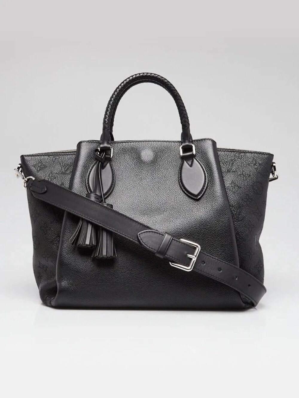 Louis Vuitton Black Mahina Leather Haumea Shoulder Bag